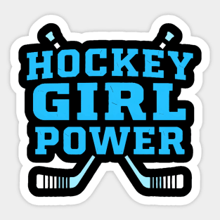 hockey girl power Sticker